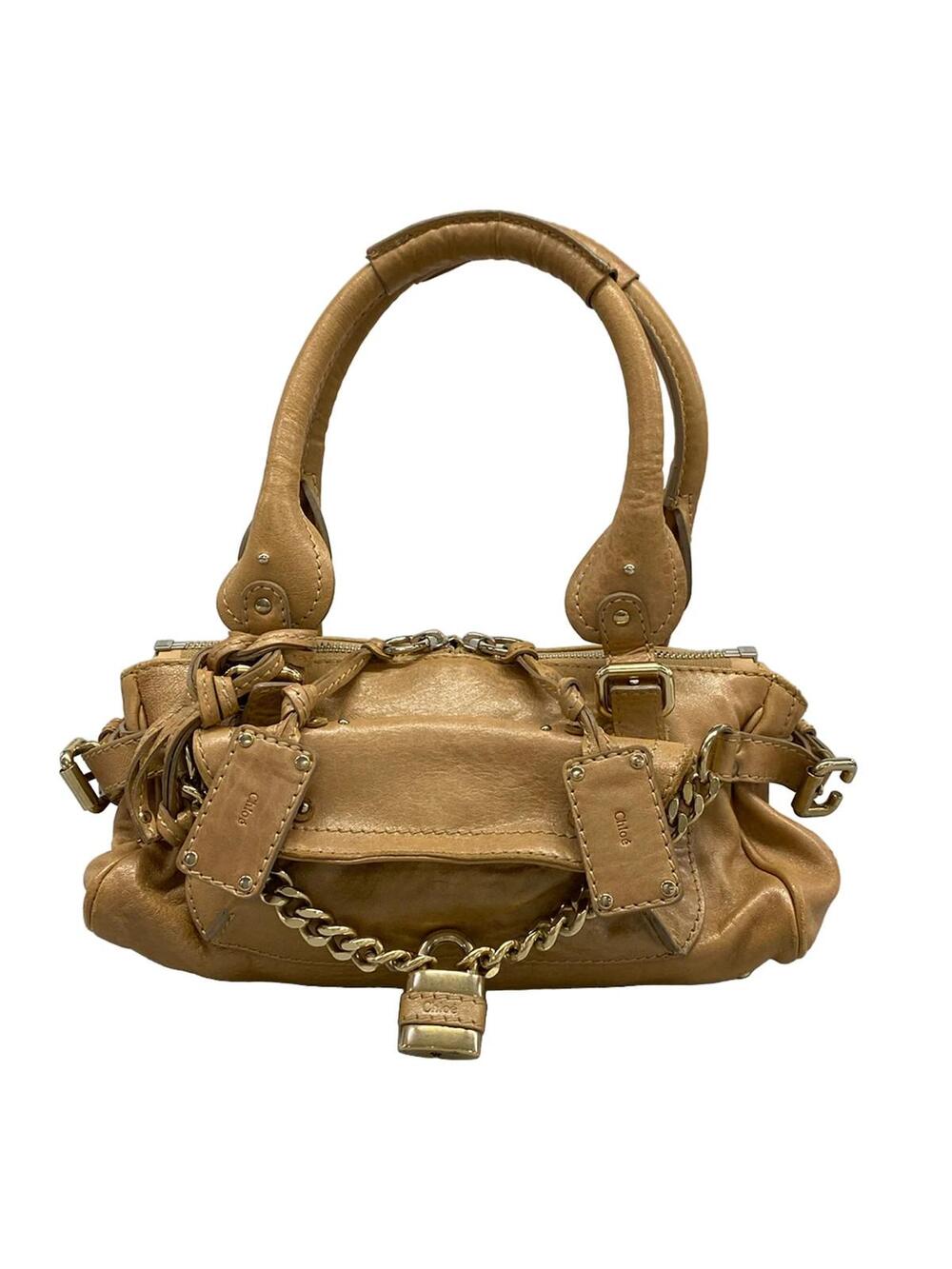 Chloe Paddington Beige Leather Shoulder #304944C10B